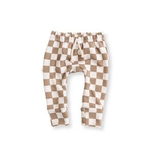 Childhood clothing GUSSET PANTS - TAUPE CHECKERBOARD size 4T